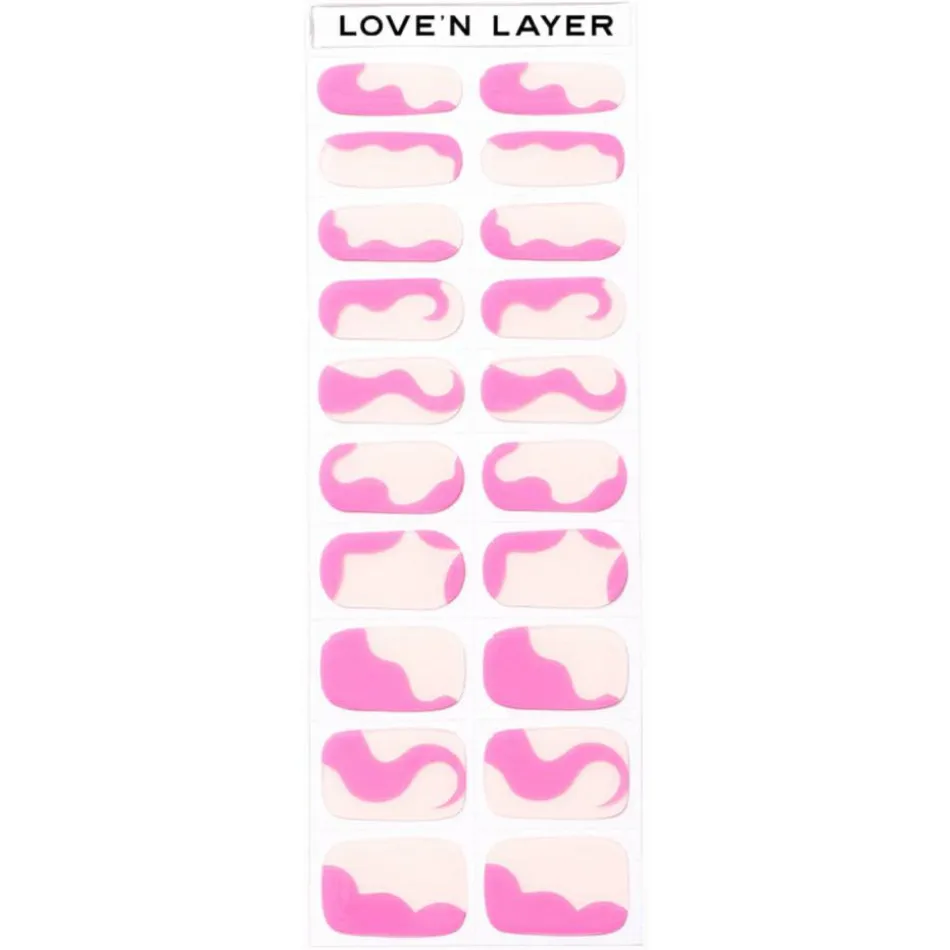 Abstraction Layers Poppy Pink