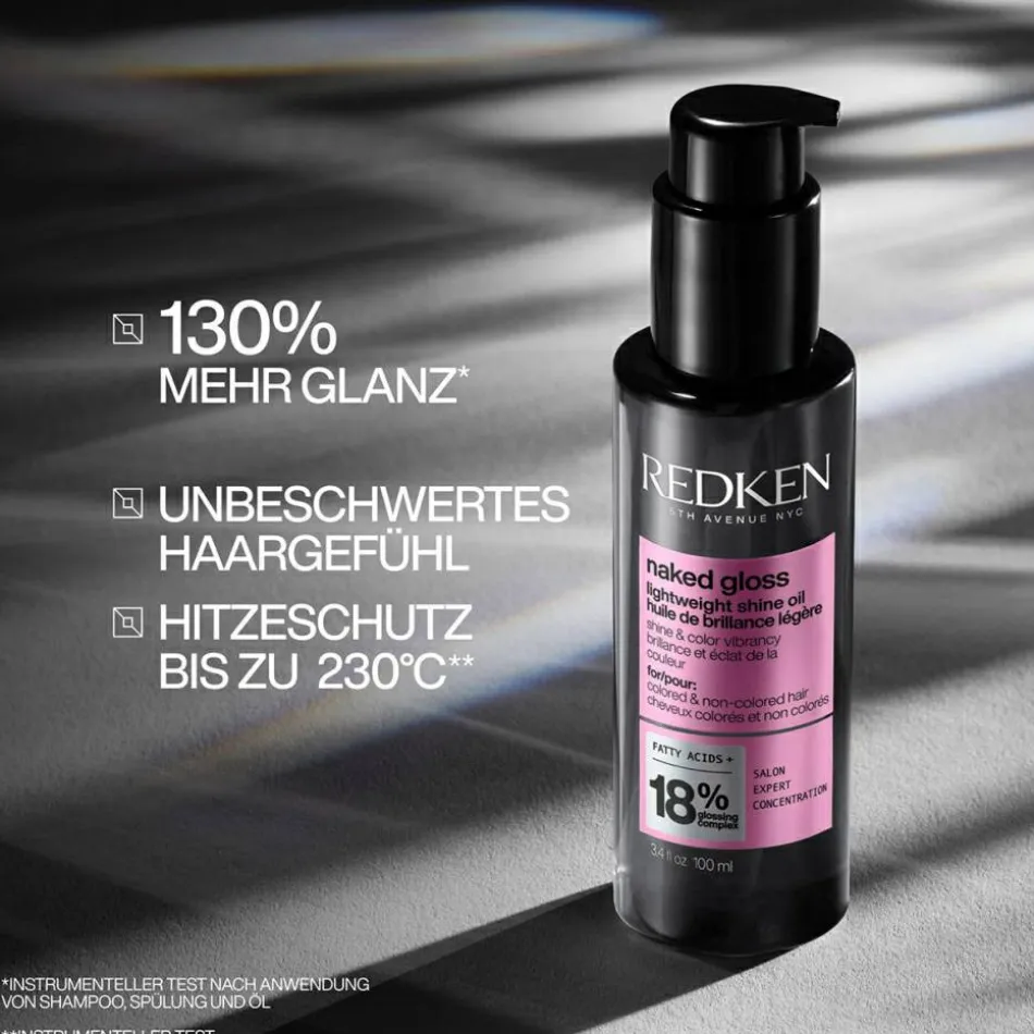 acidic color gloss Naked Gloss Lightweight Shine Oil 100 ml