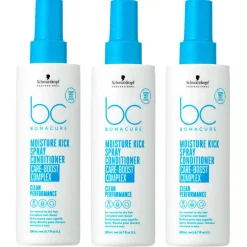 BC Bonacure MOISTURE KICK  Spray Conditioner 3er Set 3 x 200 ml