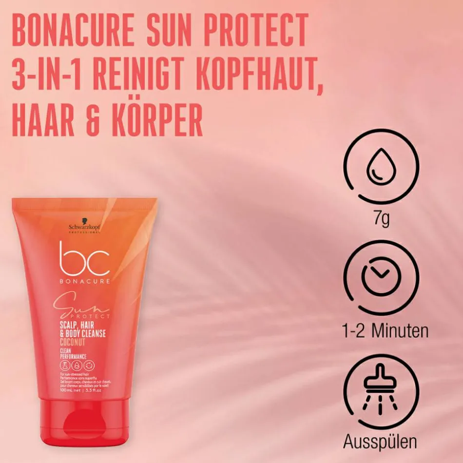 BC Bonacure SUN PROTECT Scalp, Hair & Body Cleanse 200 ml