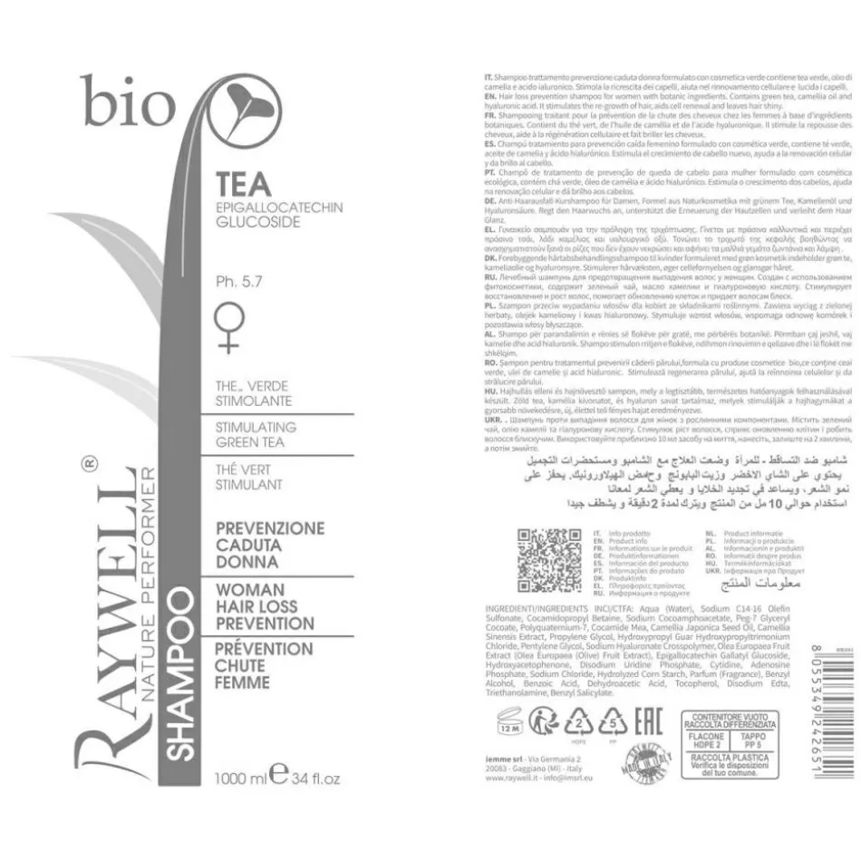 Bio Shampoo TEA Hair Loss Prevention For Woman