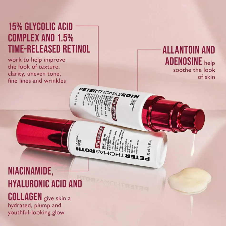 CLINICAL SKIN CARE EVEN SMOOTHER GLYCOLIC RETINOL RESURFACING SERUM 30 ml