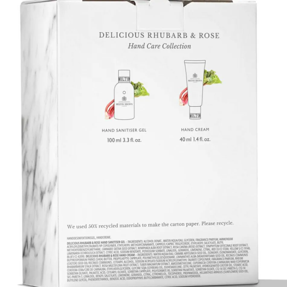 Delicious Rhubarb & Rose Hand Care Travel Set