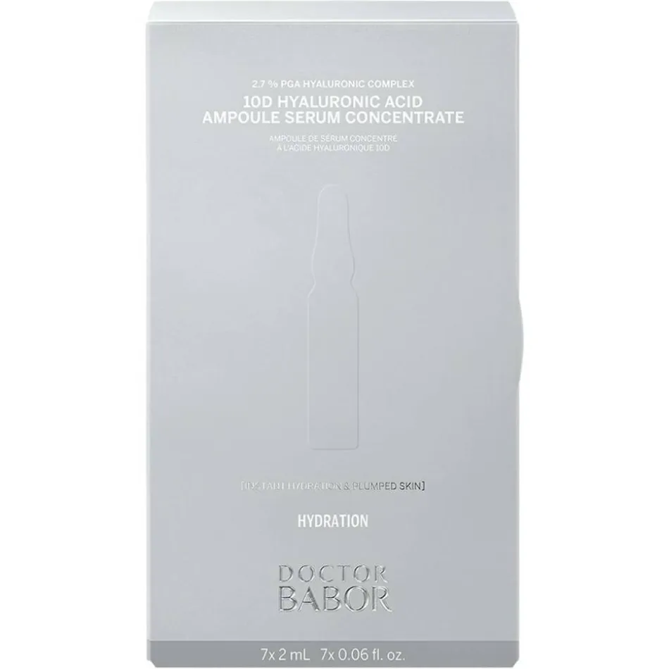 DOCTOR BABOR HYDRATION 10D HYALURONIC ACID AMPOULE SERUM CONCENTRATE Packung mit 7 x 2 ml
