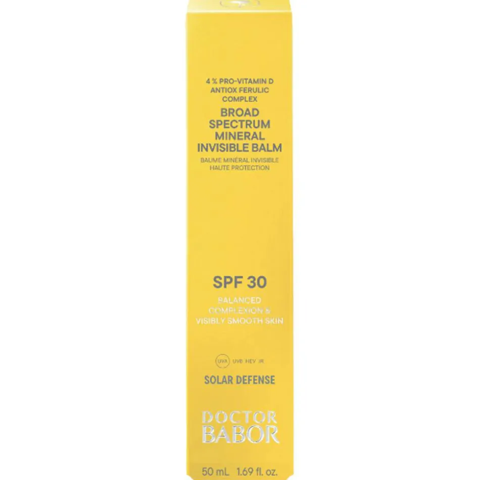 DOCTOR BABOR SOLAR DEFENSE BROAD SPECTRUM MINERAL INVISIBLE BALM SPF 30 50 ml