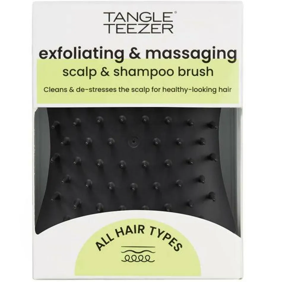 Exfoliating & Massaging Scalp Brush Black