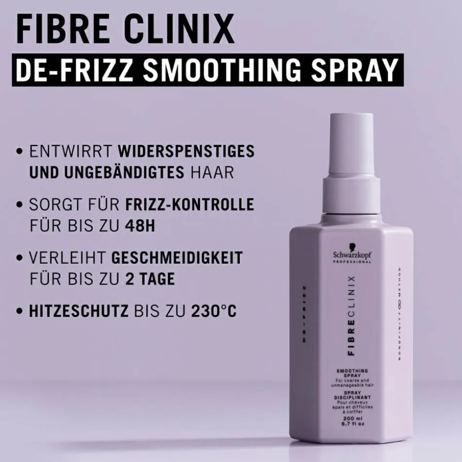 FIBRE CLINIX De-Frizz Smoothing Spray 200 ml