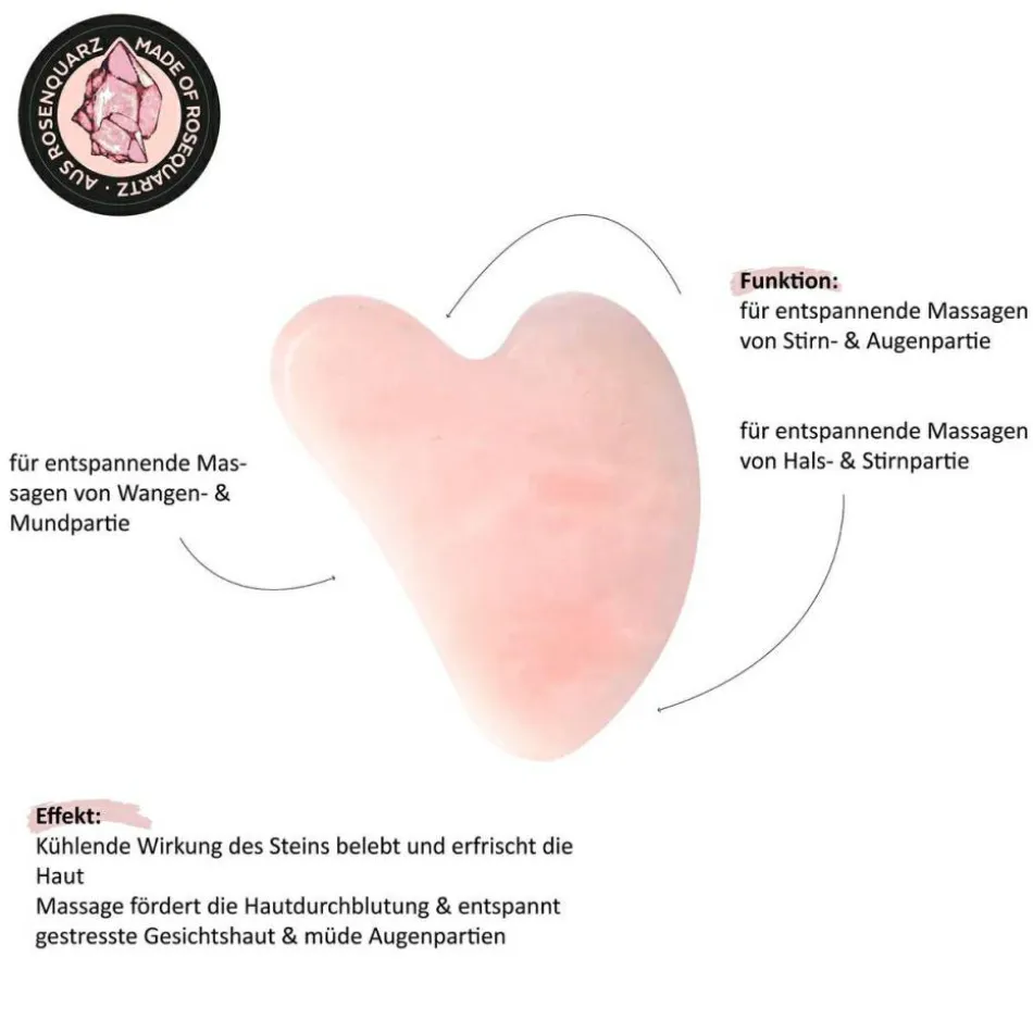 Gua Sha aus Rosenquarz