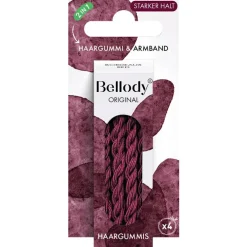 Haargummis Bordeaux 4 Stück