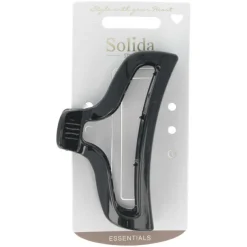 Haarklammer 9,5 cm schwarz shiny