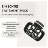 Haarklammer Cut-Out Schwarz/Weiß