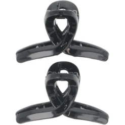 Haarklammern black shiny 2 Stück