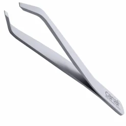 Haarpinzette Spitze in Klauenform, satin, rostfrei, 9 cm