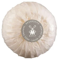 Holzschale mit Rasierseife Grapefruit & Minze  65 g