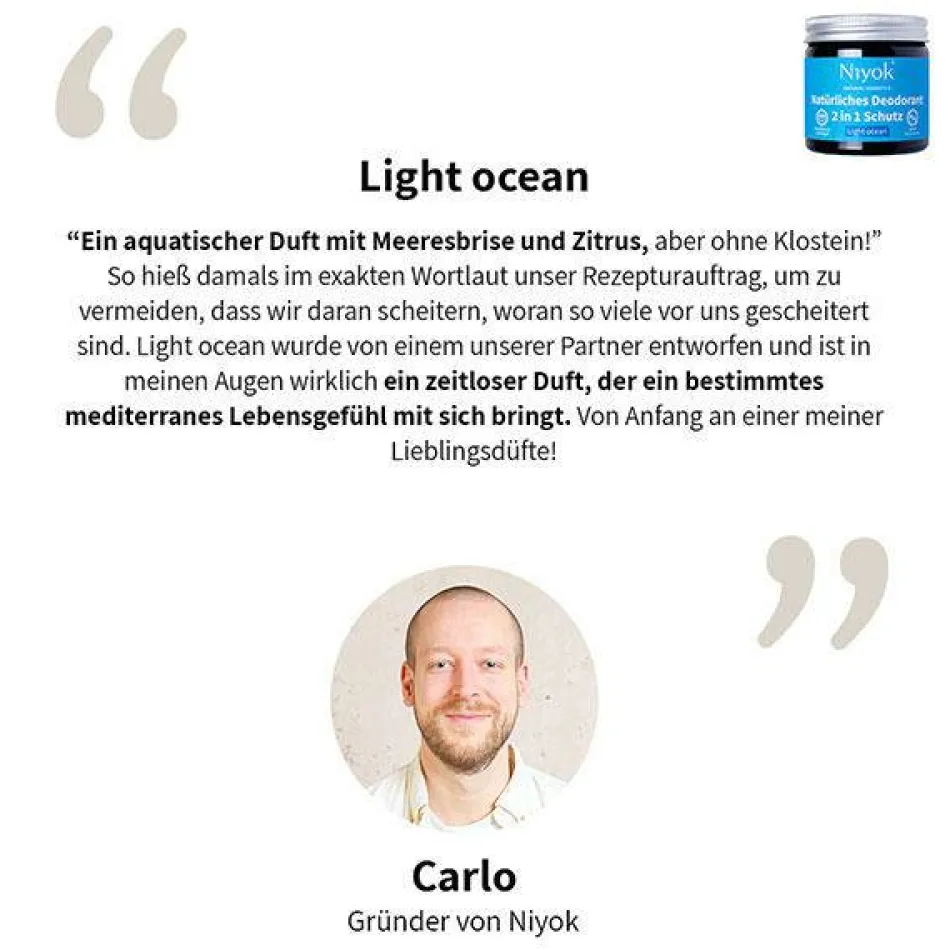 2 in 1 anti-transpirante Deocreme - Light ocean 40 ml