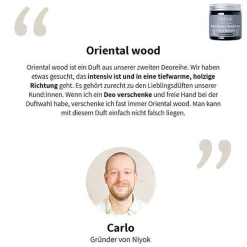 2 in 1 anti-transpirante Deocreme - Oriental wood 40 ml