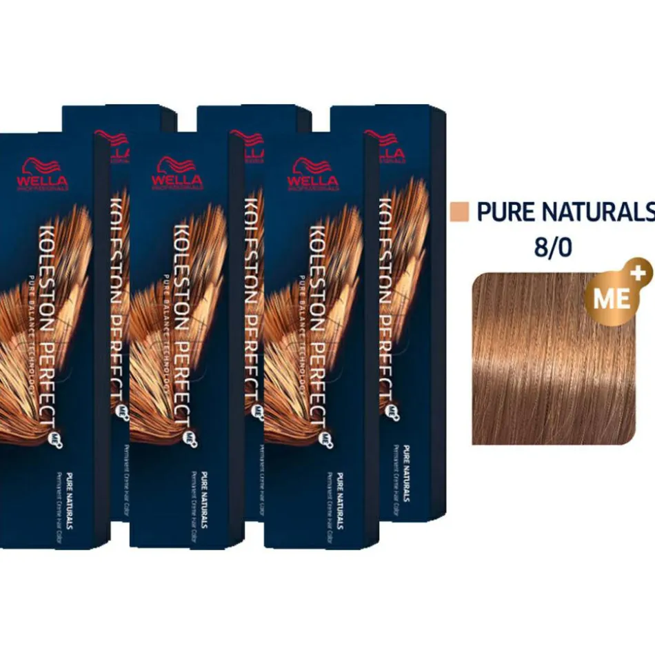 Koleston Perfect ME+ Pure Naturals 6er Set 8/0 Hellblond 6 x 60 ml