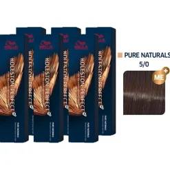Koleston Perfect ME+ Pure Naturals 6er Set 5/0 Hellbraun 6 x 60 ml