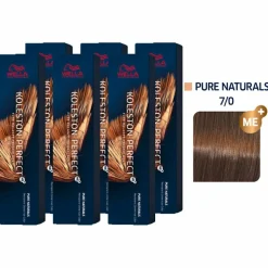 Koleston Perfect ME+ Pure Naturals 6er Set 7/0 Mittelblond 6 x 60 ml