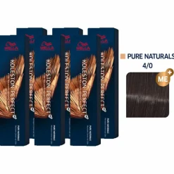 Koleston Perfect ME+ Pure Naturals 6er Set 4/0 Mittelbraun 6 x 60 ml