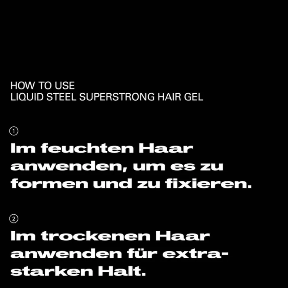 Liquid Steel Superstrong Hair Gel sehr starker Halt 140 ml