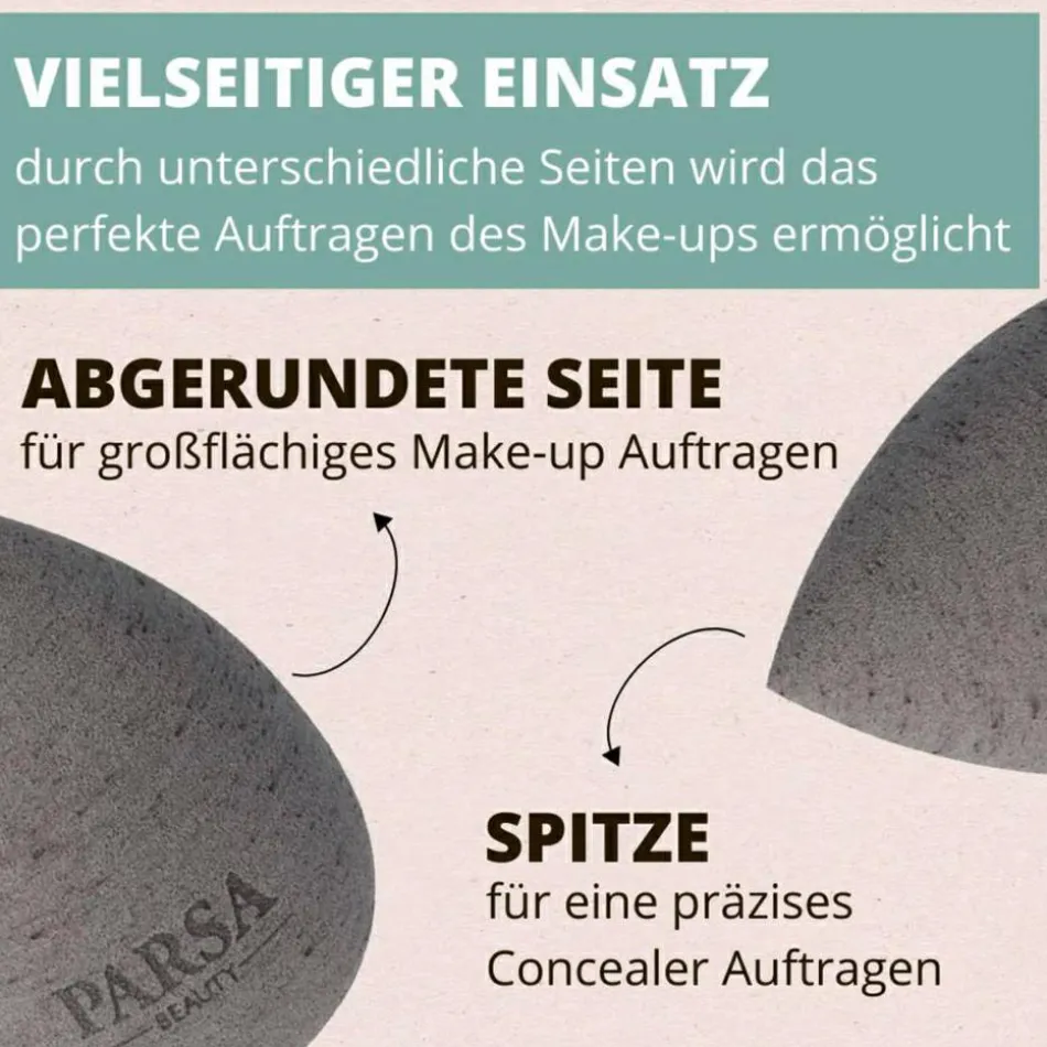 Make-up-Ei aus Kokosnussschalenmischung