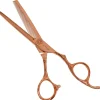 Modellierschere Flower rose gold 5,5" 40 Zähne