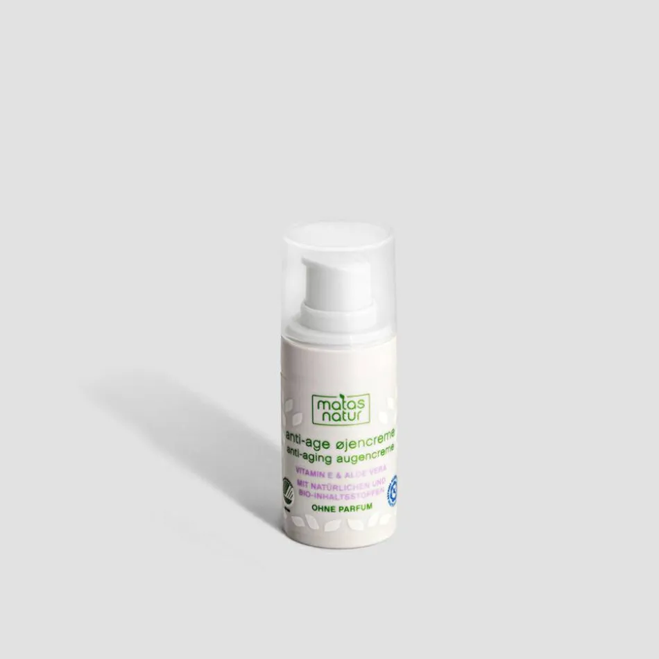 Natur Anti-Aging Augencreme mit Bio-Aloe Vera und Vitamin E 15 ml