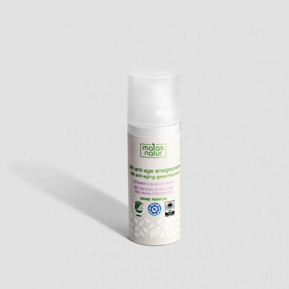 Natur 24H Anti-Age Gesichtscreme mit Bio-Aloe Vera und Vitamin E 50 ml
