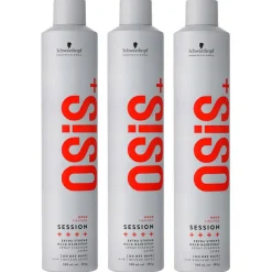 OSIS+ Hold  Session Extra Strong Hold Hairspray 3er Set 3 x 500 ml