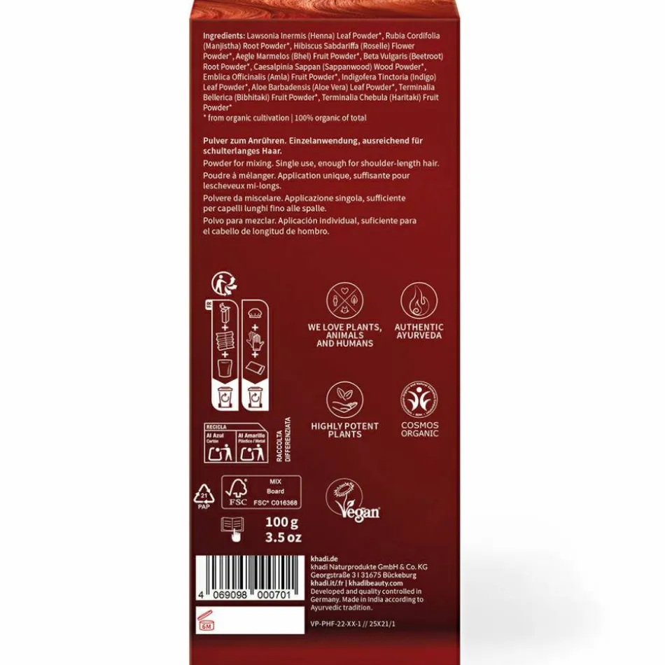 Pflanzenhaarfarbe ApéroRed 100 g