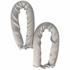 Satin Papilloten Grau 2 Stück