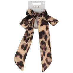 Scrunchie im Leomuster mit Schleife