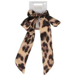Scrunchie im Leomuster mit Schleife
