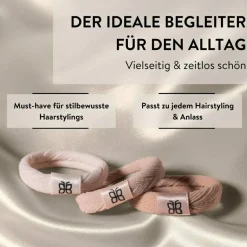 Scrunchie-Set mehrfarbig satiniert 3 Stück