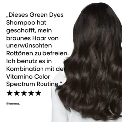 Serie Expert Vitamino Color Spectrum Green Dyes Neutralizing Shampoo für braunes Haar 300 ml