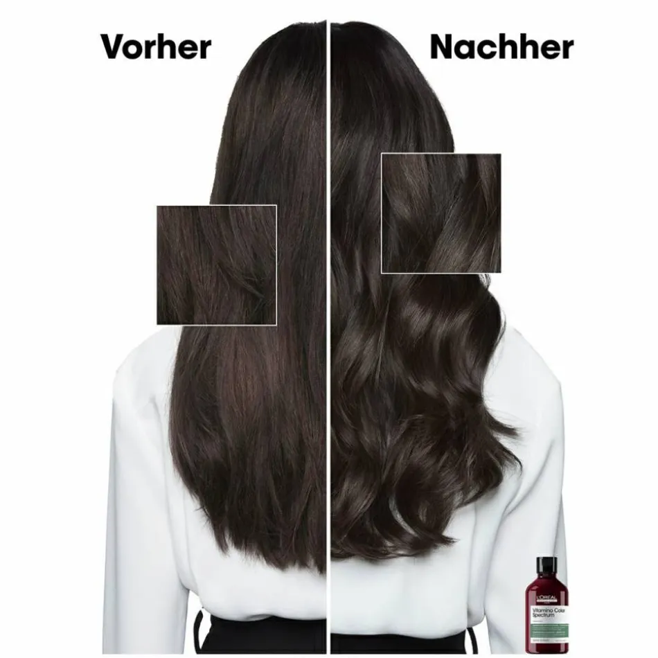 Serie Expert Vitamino Color Spectrum Green Dyes Neutralizing Shampoo für braunes Haar 300 ml