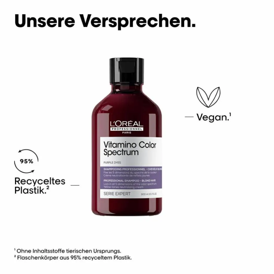 Serie Expert Vitamino Color Spectrum Purple Dyes Neutralizing Shampoo für blondes Haar 300 ml