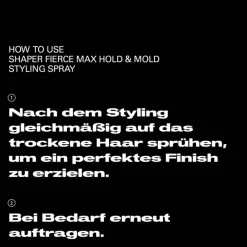 Shaper Fierce Max Hold and Mold Styling Spray sehr starker Halt 300 ml