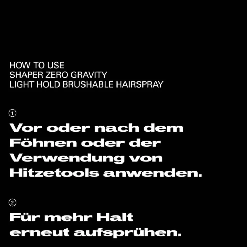 Shaper Zero Gravity Light Hold Hairspray leichter Halt 300 ml
