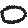Silk scrunchies black 2 Stück