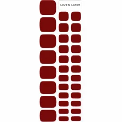 Solid Toe Burgundy Red