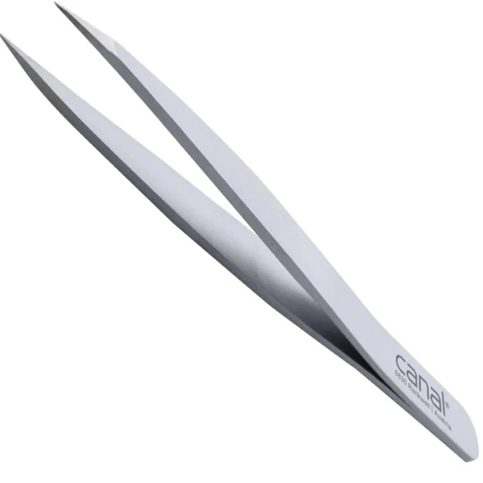Splitterpinzette, satin, rostfrei, 9 cm Satin