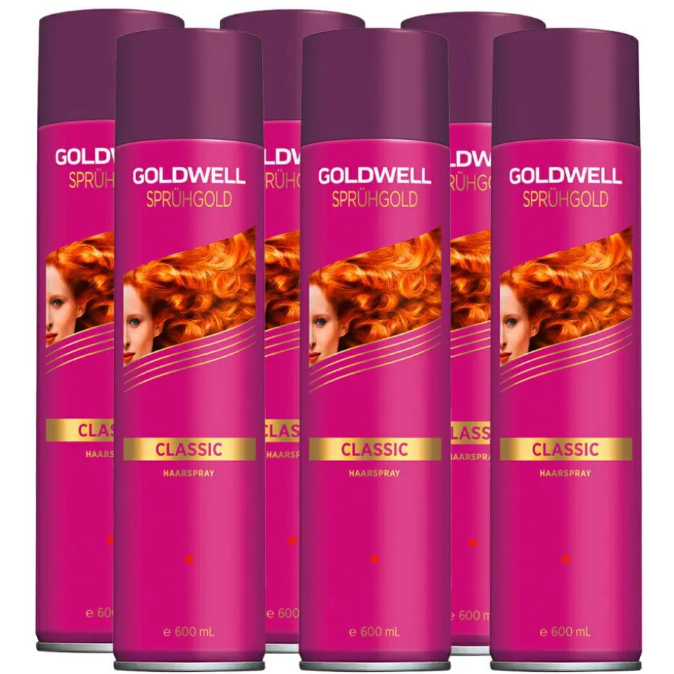 Sprühgold Classic Haarspray 6er Set Maxi 6 x 600 ml