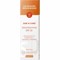 sun & care   Sensitiv Gesichtscreme SPF 50 50 ml