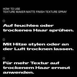 Texture Maker Matte Finish Texture Spray mittlerer Halt 150 ml