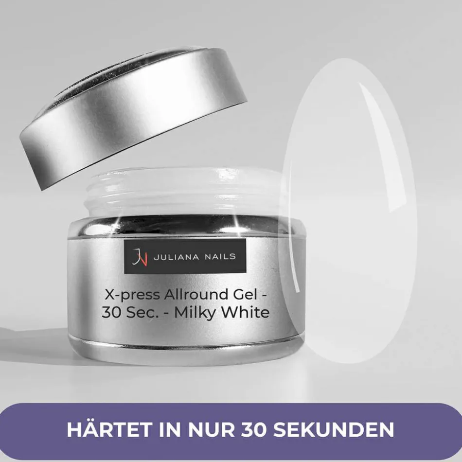 X-press Allround Gel - 30 Sec. - Milky White 15 g
