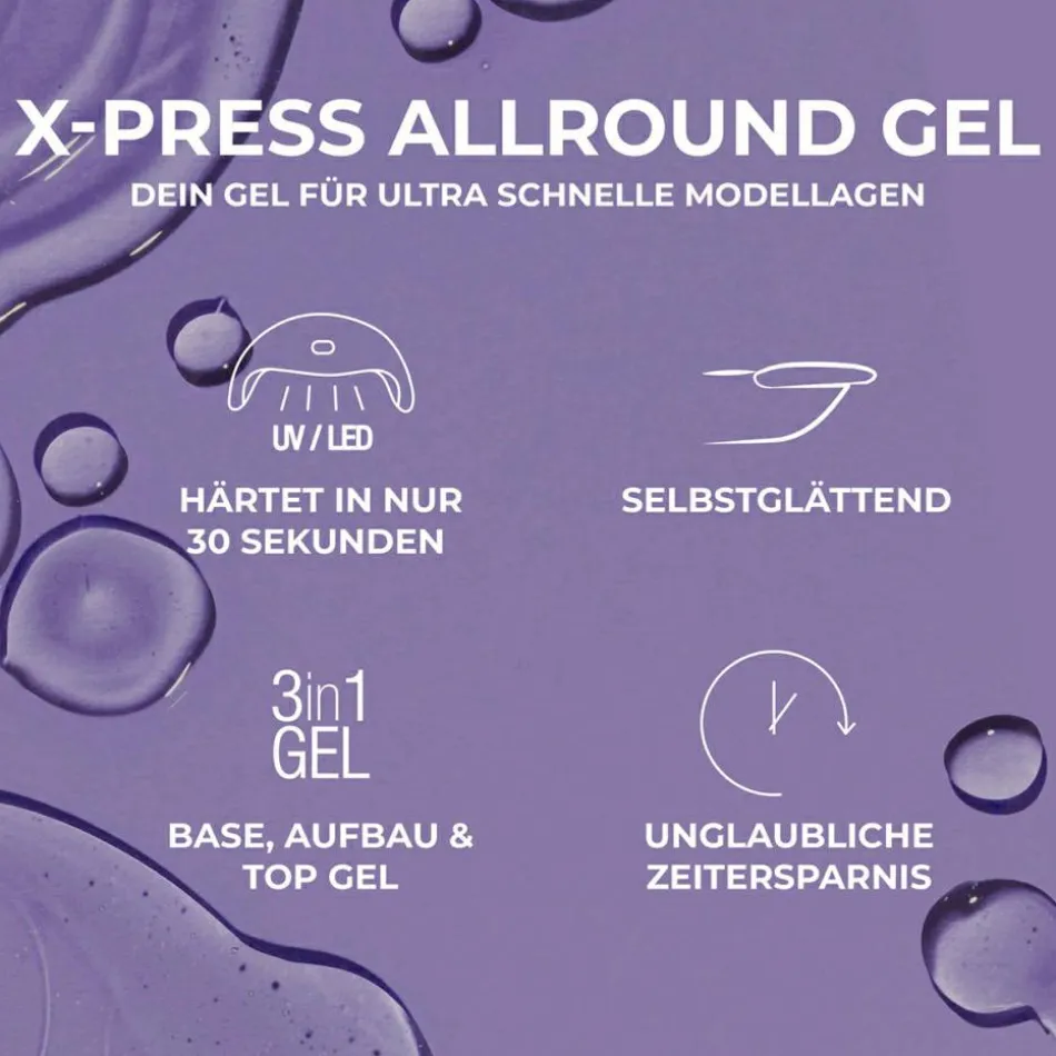 X-press Allround Gel - 30 Sec. - Cover Nude 15 g
