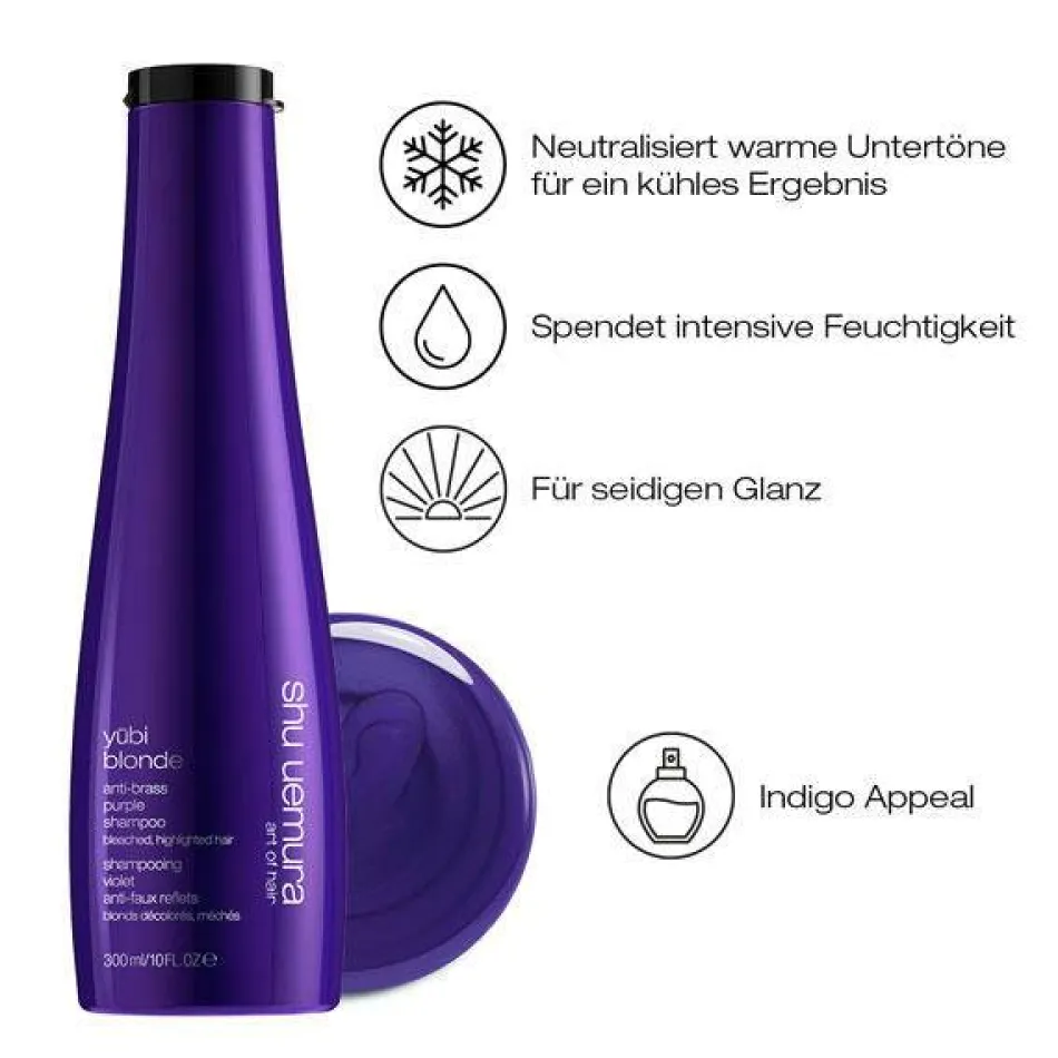 yūbi blonde Anti-Gelbstich Purple Shampoo 300 ml