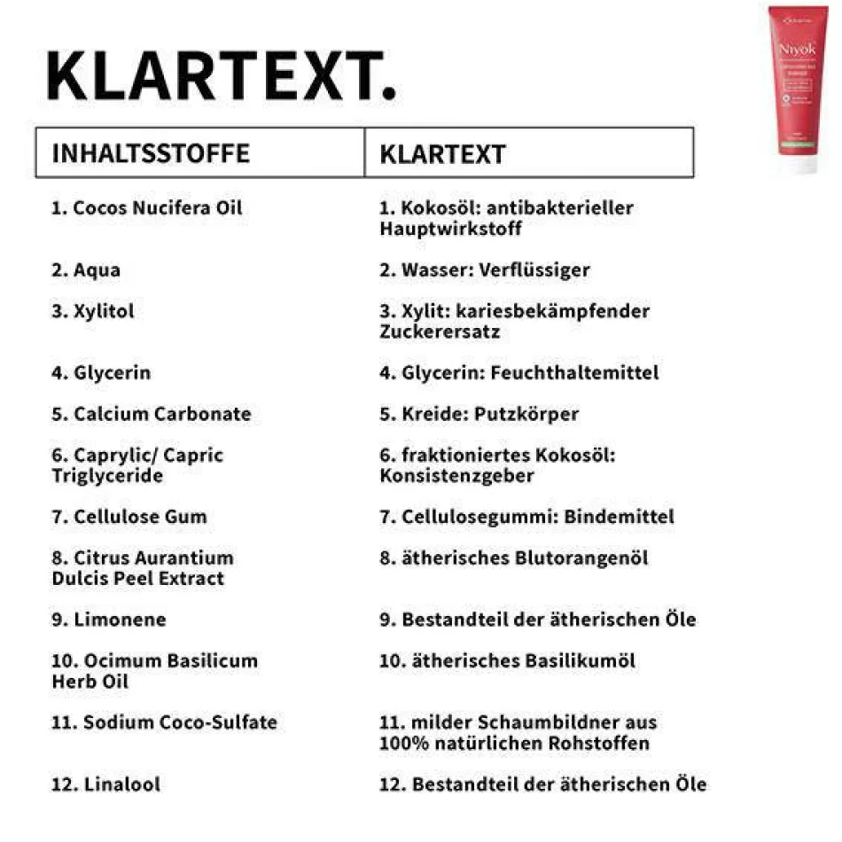 Zahncreme aus Kokosöl - Blutorange & Basilikum 75 ml